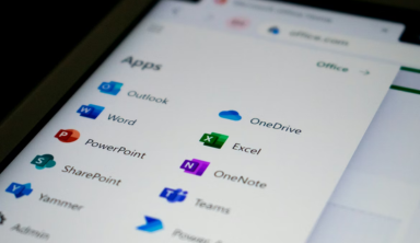 Microsoft Outlook email app interface showing icon apps and inbox layout for efficient email management.